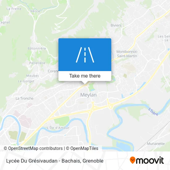 Lycée Du Grésivaudan - Bachais map