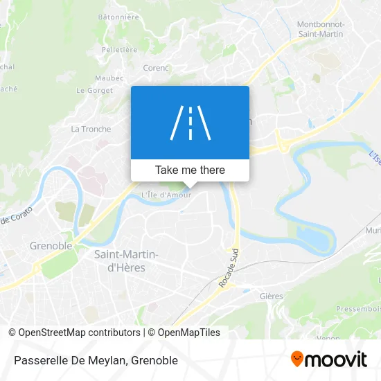 Passerelle De Meylan map