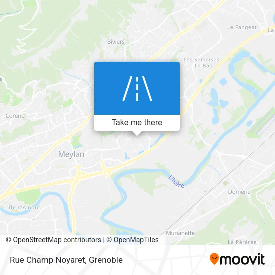 Rue Champ Noyaret map