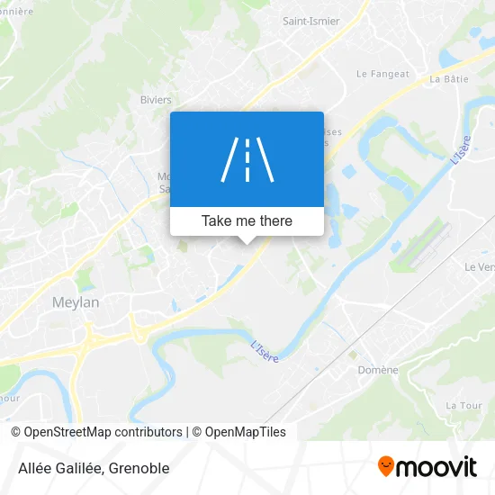 Allée Galilée map