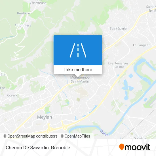 Chemin De Savardin map