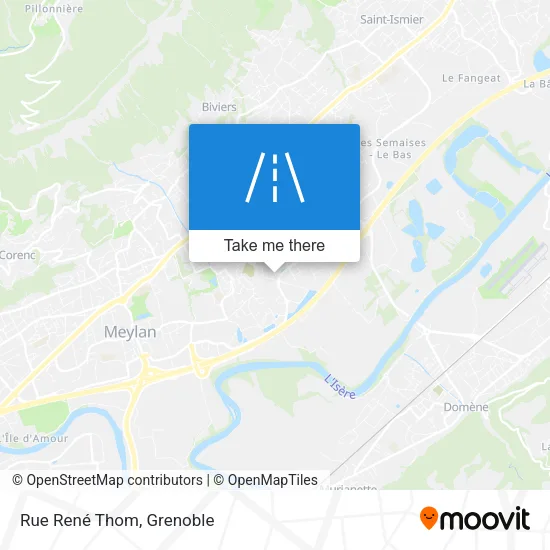 Rue René Thom map