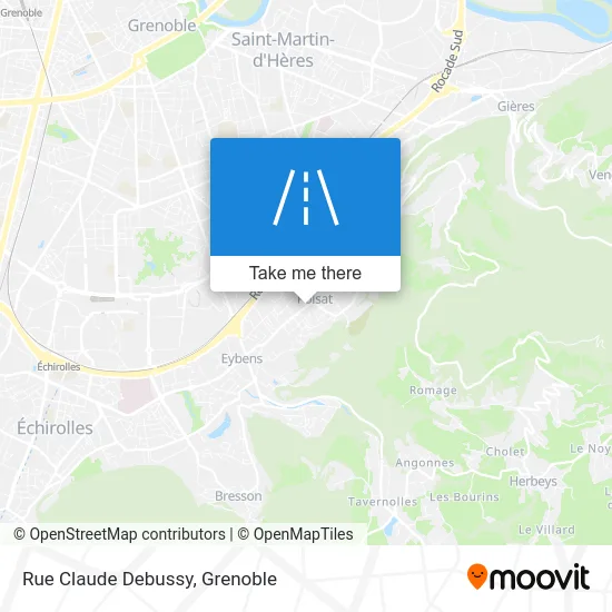 Rue Claude Debussy map