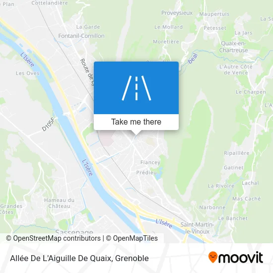 Allée De L'Aiguille De Quaix map