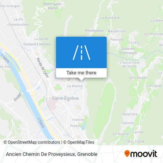 Ancien Chemin De Proveysieux map