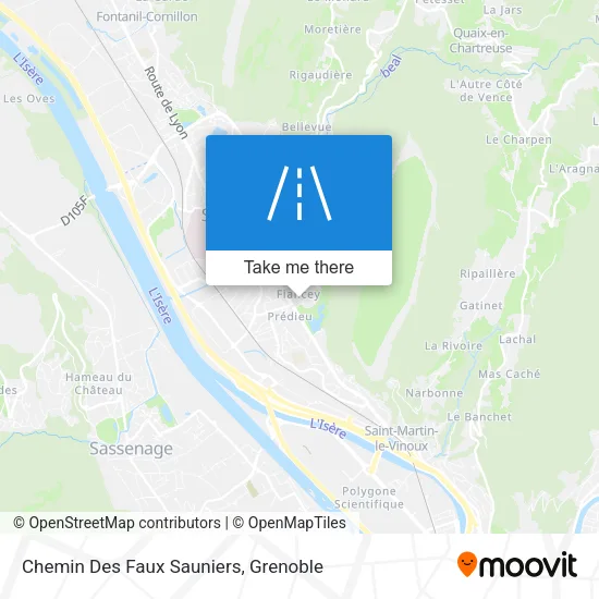 Chemin Des Faux Sauniers map