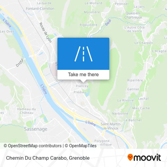 Chemin Du Champ Carabo map