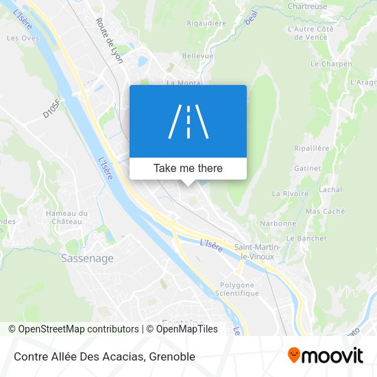 Contre Allée Des Acacias map