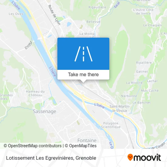 Lotissement Les Egrevinières map