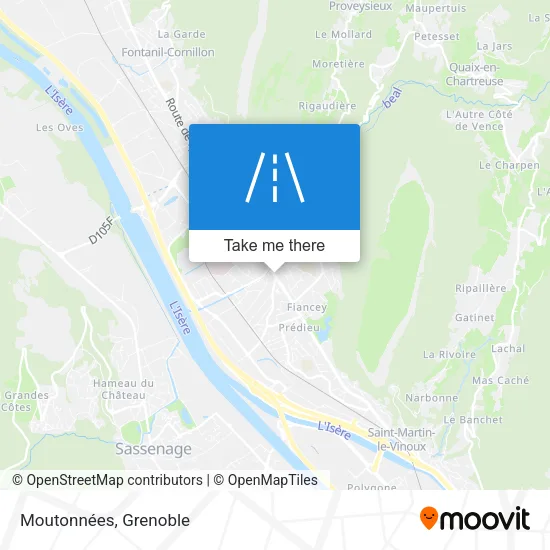 Moutonnées map