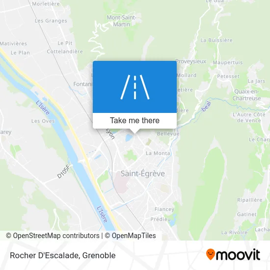 Rocher D'Escalade map