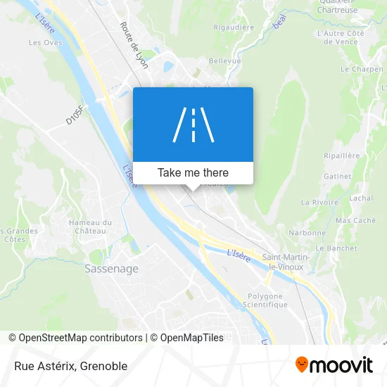 Rue Astérix map