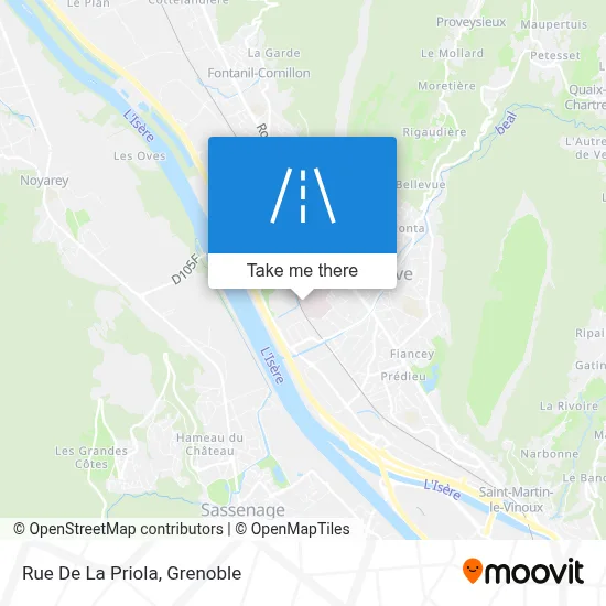 Rue De La Priola map