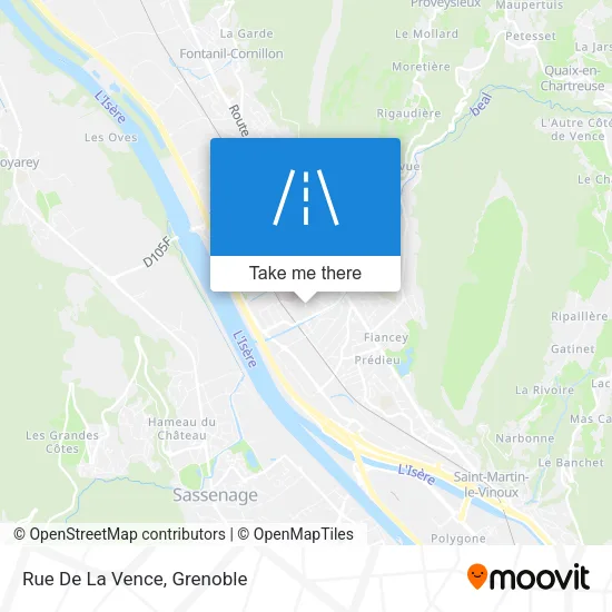 Rue De La Vence map
