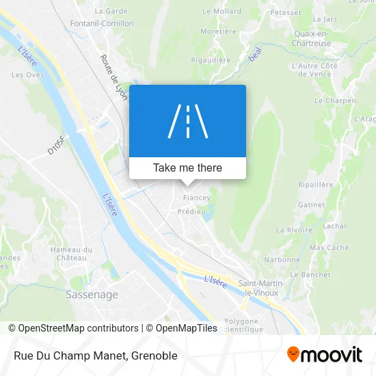 Rue Du Champ Manet map