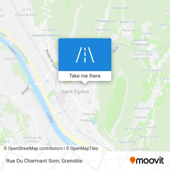 Rue Du Charmant Som map