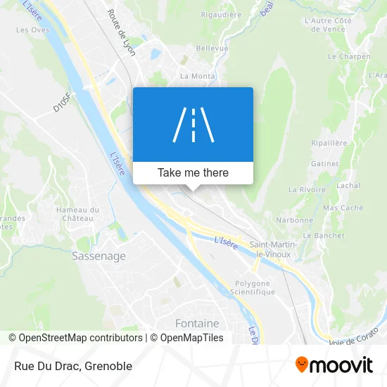 Rue Du Drac map