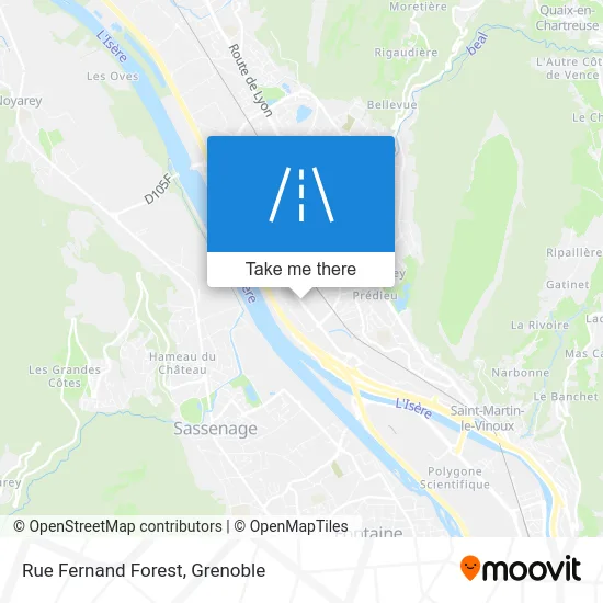 Rue Fernand Forest map