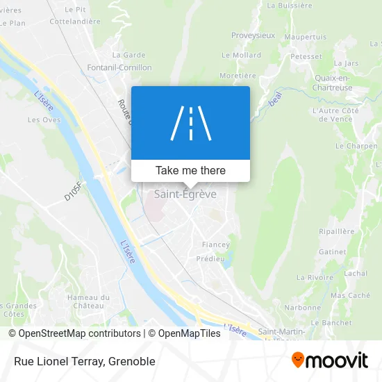 Rue Lionel Terray map