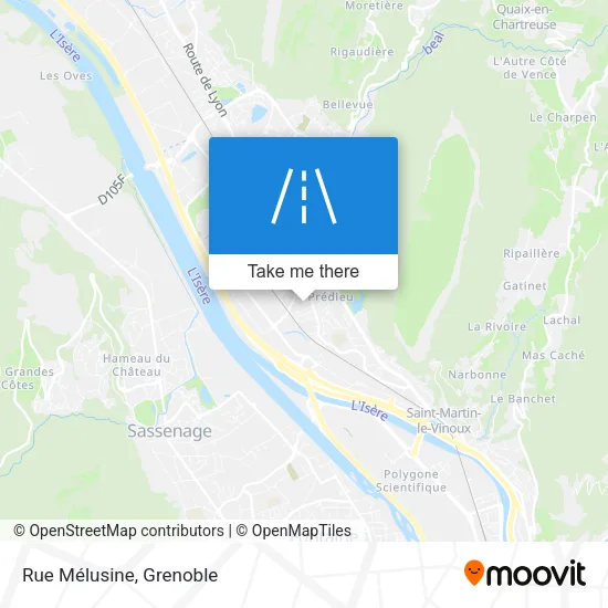 Rue Mélusine map