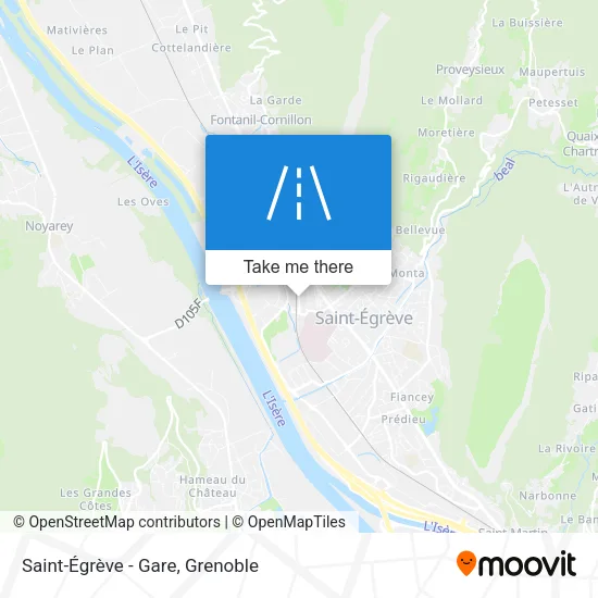 Saint-Égrève - Gare map