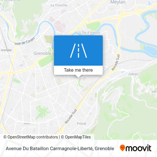 Avenue Du Bataillon Carmagnole-Liberté map