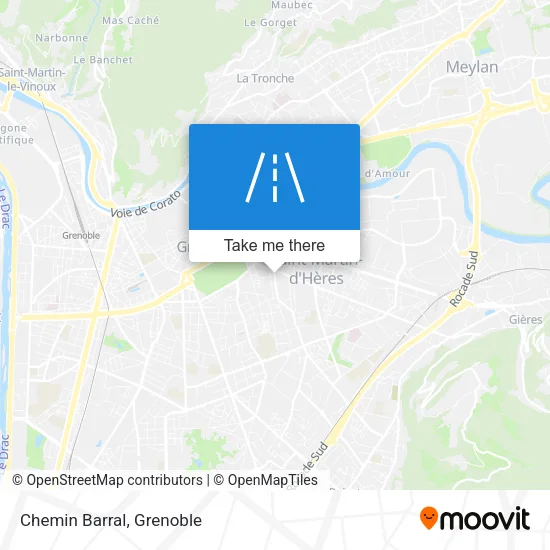 Chemin Barral map