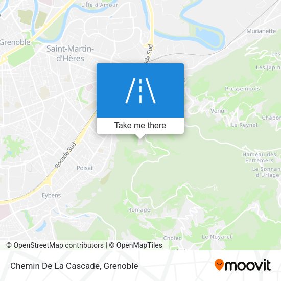 Chemin De La Cascade map