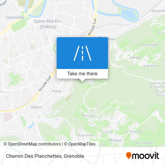 Chemin Des Planchettes map