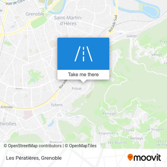 Les Pératières map
