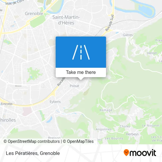 Les Pératières map
