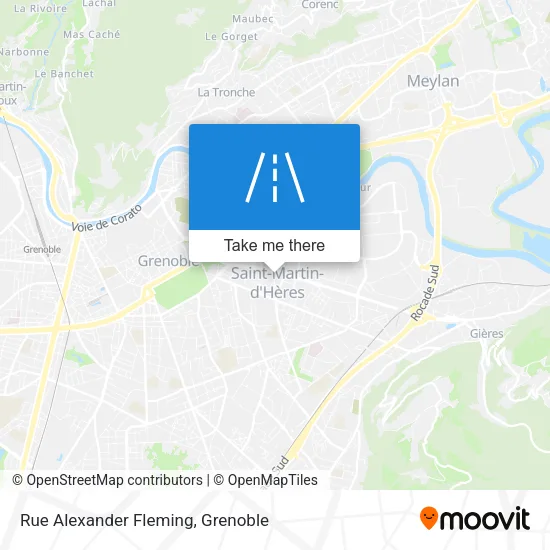 Rue Alexander Fleming map