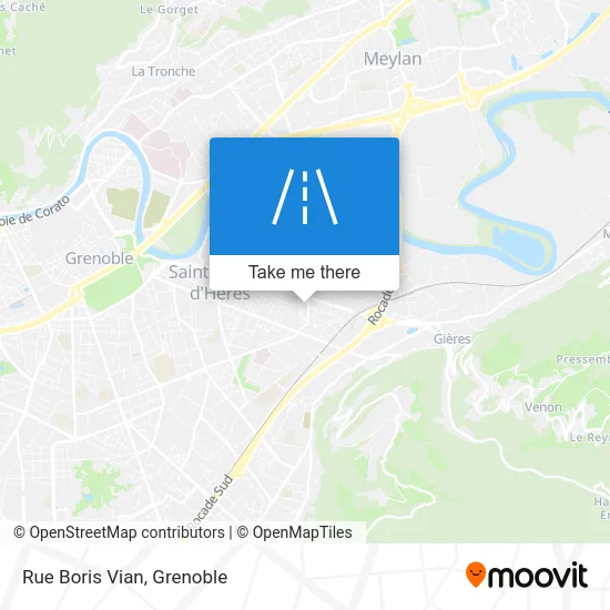 Rue Boris Vian map