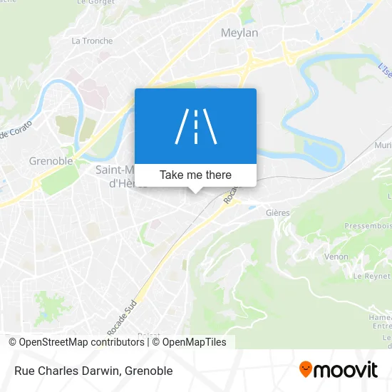 Rue Charles Darwin map