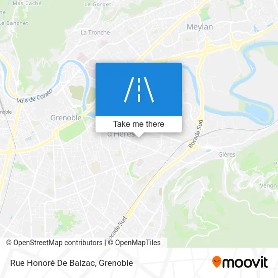 Rue Honoré De Balzac map
