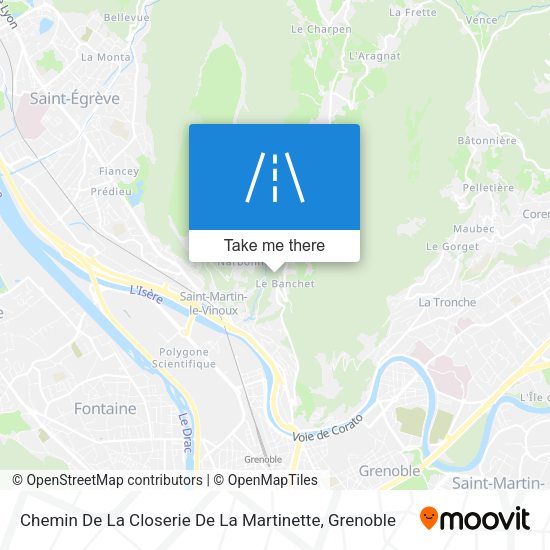 Chemin De La Closerie De La Martinette map