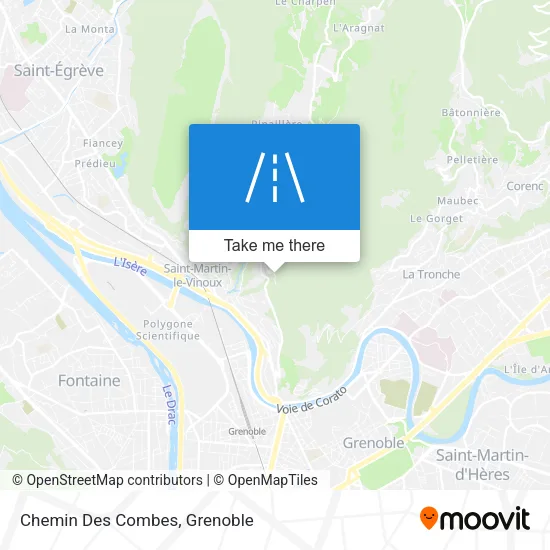 Chemin Des Combes map