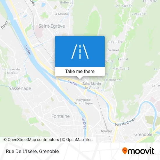 Rue De L'Isère map