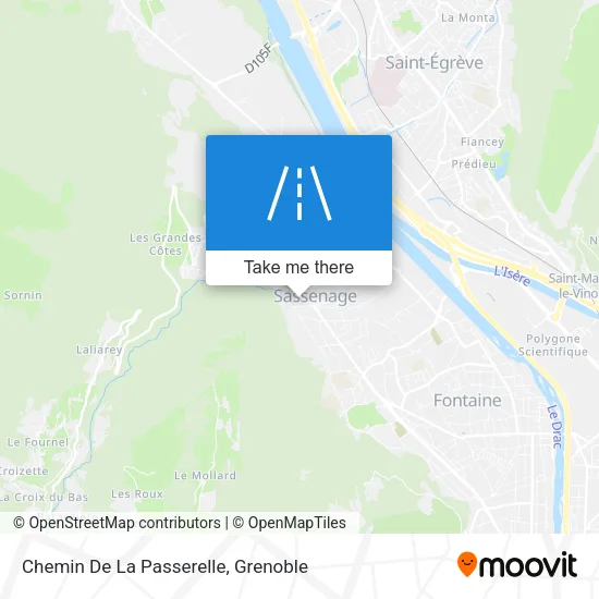 Chemin De La Passerelle map