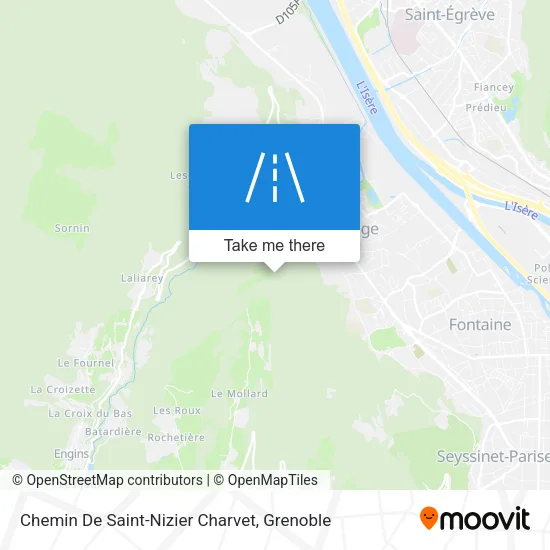 Chemin De Saint-Nizier Charvet map