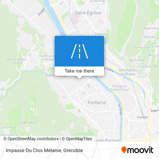 Impasse Du Clos Mélanie map