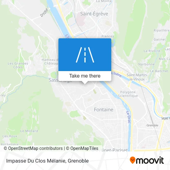 Impasse Du Clos Mélanie map