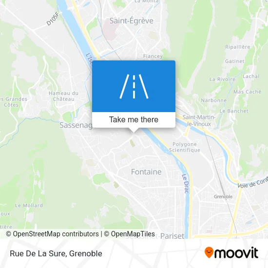Rue De La Sure map
