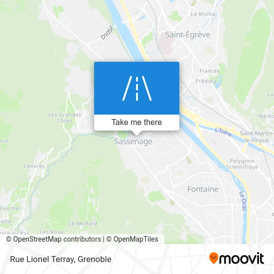 Rue Lionel Terray map