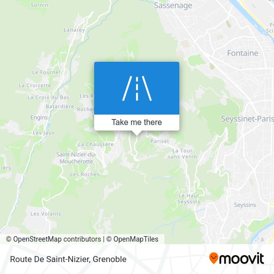 Route De Saint-Nizier map
