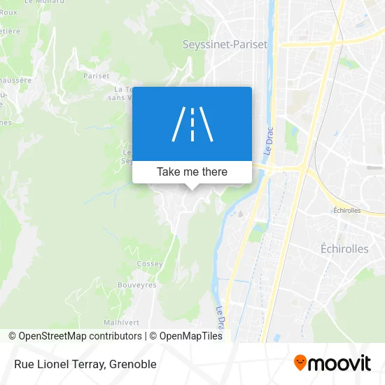 Rue Lionel Terray map
