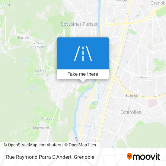 Rue Raymond Parra D'Andert map
