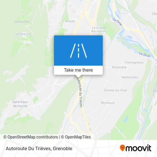 Autoroute Du Trièves map