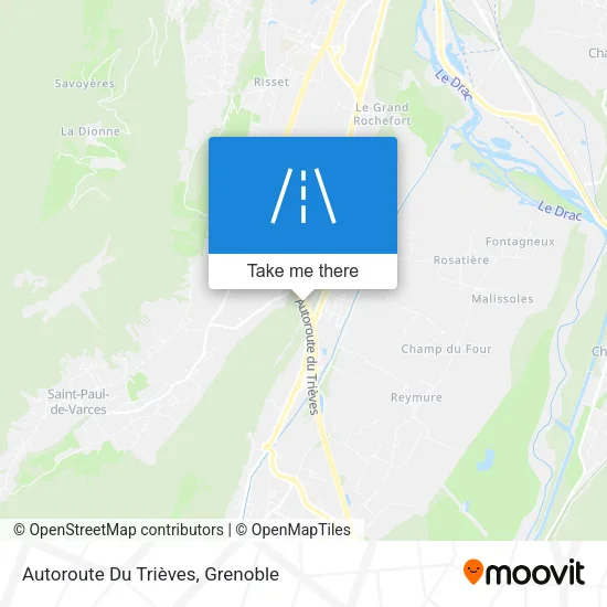 Autoroute Du Trièves map