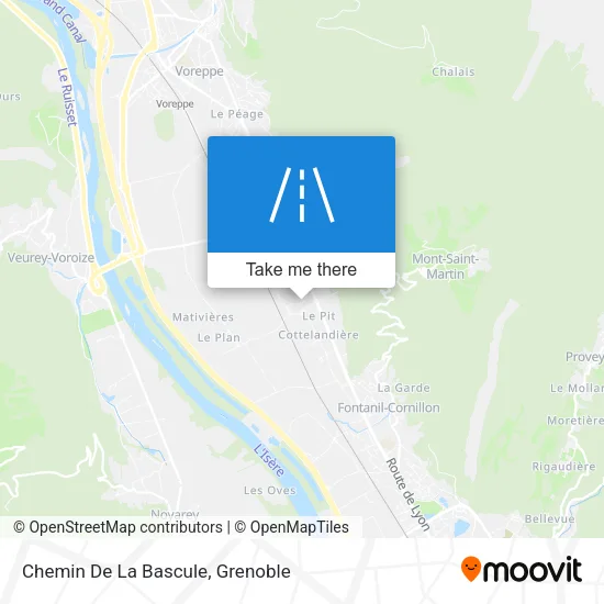Chemin De La Bascule map